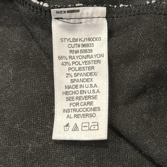 KUT From The Kloth Women's Open Front Cardigan Black White Size M - Picture 8 of 8